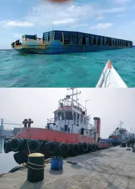 Jual Kapal Tongkang 1 Set 270 Feet Tahun 2019
