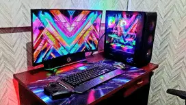 Jual Full Set Gaming PC + Monitor + Keyboard