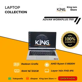 ADVAN WORKPLUS 1701 RYZEN 5 6600H RAM 16GB SSD 512 LAYAR 14in FHD IPS