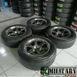 Second TE37 R18 Ej Titan Mirror Lip ban tebal