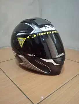 HELM ZEUS FULL FACE HITAM 2 VISOR