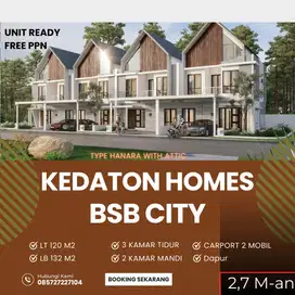 Hunian 2 lantai eksklusif KEDATON HOMES TYPE HANARA