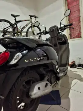 Dijual Scoopy Prestige Keyless 2022 Warna Hitam