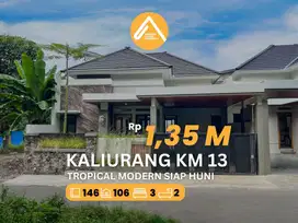 Rumah Jalan Kaliurang Km 13 Siap Huni Ruangan Luas Design Tropical