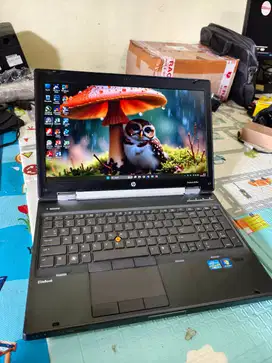 Laptop ElitBook 15.6 inch Like NEW i7 SSD Vga Nvidia Quadro cocok buat