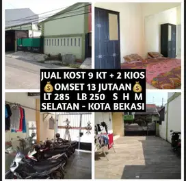 JUAL KOS KOST KOSAN KOSTAN 9 KAMAR PLUS 2 KIOS DI SELATAN KOTA BEKASI