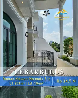 Rumah Mewah Minimalis 3 Lantai Dgn  Kolam Renang Di Lebak Bulus