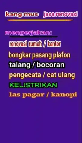kang mus jasa tukang cat Surabaya