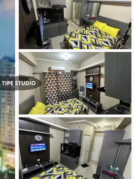TIPE STUDIO TOWER MALL GREEN PRAMUKA CITY FULLY FURNISHED