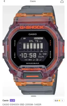 CASIO G SHOCK GBD - 200SM 1A5DR