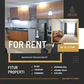 Sewa Apartemen Batavia Benhil 1br full furnish siap huni jakarta pusat