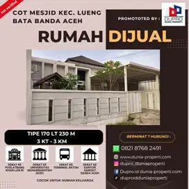 Rumah Siap Huni + Perabotan di Cot Mesjid, Lueng Bata – Banda Aceh