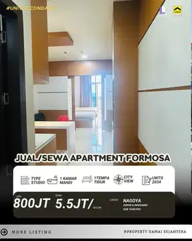 Dijual Atau Sewa Studio apartment Formosa Residence