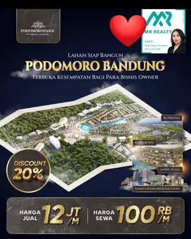 Kavling Komersial Podomoro Park  dijual cepat  unit terbatas