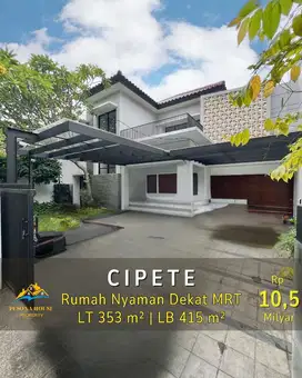 RUMAH MODERN TROPICAL DEKAT MRT DI CIPETE, JAKARTA SELATAN