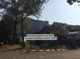 Dijual tanah hook dalam cluster perumahan asri di Pondok Cabe
