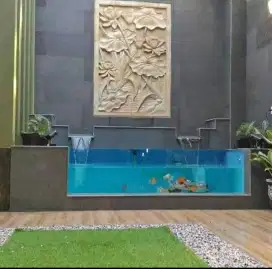 Kolam minimalis air terjun