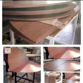 Meja Lipat Kaki Silang  Model Tear Drop Leaf Cross Leg Furniture