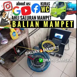 ENDOSKOPI SALURAN MAMPET TANPA METODE SPIRAL AHLI MAMPET SEDOT WC