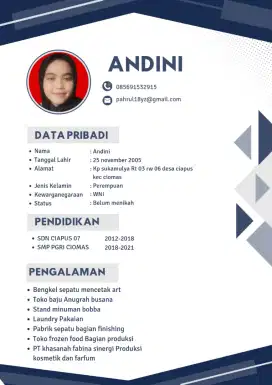 info lowongan pekerjaan daerah bogor ciomas