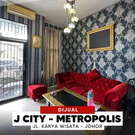 Jual rumah dua lantai komplek J-City cluster J-Metropolis medan johor