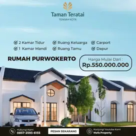 RUMAH PUSAT KOTA PURWOKERTO 3 MENIT KE MENARA TERATAI KPR TANPA BANK