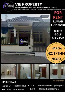 MURAHRUMAH SIAP HUNI DI BUKIT GOLF CIBUBUR RIVERSIDE