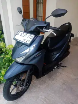 LOW KM! NEW BEAT DULUXE KEYLESS CBS ISS BLUE MATTE PAJAK PANJANG MULUS