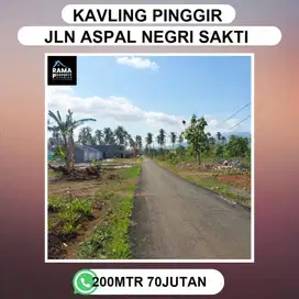 Tanah kavling siap bangun Lokasi strateghis di pinggir jalan utama