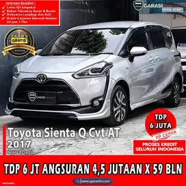 TDP 6 JT TOYOTA SIENTA Q CVT AT 2017 TERJANGKAU