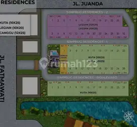 Dijual Rumah Cluster Simprug Uk 10x25 Badan Danau Type Kuta