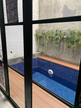 Rumah 2 lantai ada kolam renang di Cluster Sayap Pasteur Bandung