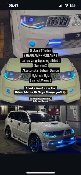 Headlamp + Foglamp + Knalpot + Per