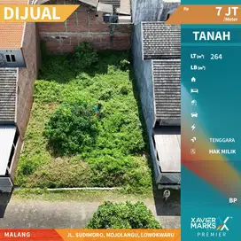 Dijual Tanah Kavling Siap Bangun di Sudimoro Dekat Suhat Malang