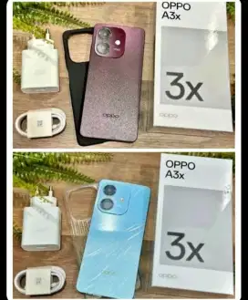 New Oppo A3x ram 4+4/64GB free aksesoris. Bs cod , tuker tambah,kredit