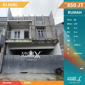 Dijual Rumah Baru 3 Lantai Lingkungan Aman di Dieng Malang