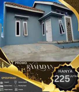 RUMAH MURAH 2 KAMAR SIAP HUNI SPESIAL RAMADHAN HANYA 225 JUTAAN