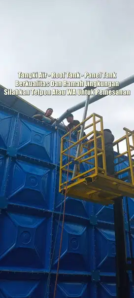 Roof Tank, tangki panel, Panel Tank FRP, Tangki Air Kotak, Toren Air,