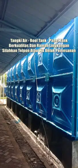 Siap Kirim! Roof Tank, Panel Tank FRP, Tangki Air, Toren Air, Rooftank