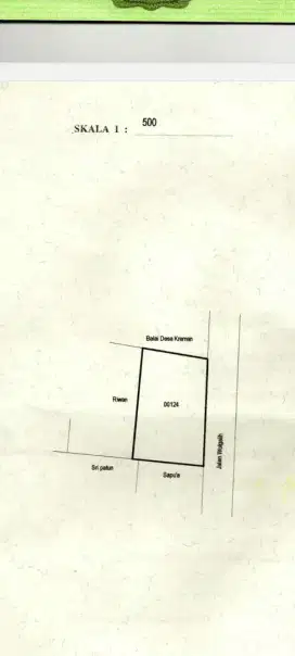 Rumah di Kreman, Sebelah kantor Desa Kreman - Punya Bos