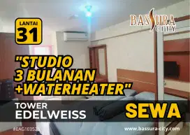 Sewa 3 Bulanan Studio Furnished Ada WaterHeater Bassura City
