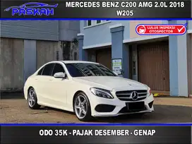 Odo=35k Bunga=5,25% PAJAK=DESEMBER Genap Mercedes Benz C200 AMG 2018