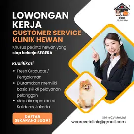Lowongan Kerja Klinik Hewan