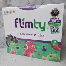 Flimty Fiber Rasa Blackcurrant 16 sachet - Minuman Serbuk Suplemen Die