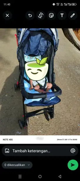 Stroller bayi , pemakaian baru 2 bulan