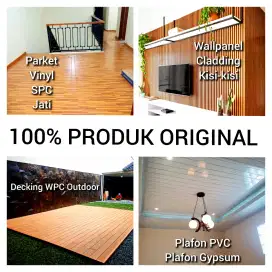 Terlaris bahan lantai kayu SPC,Vinyl,parket,decking wpc,wallpanel,ori