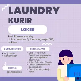 LOKER KURIR LAUNDRY