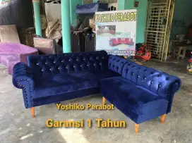Yoshiko perabot - Sofa L minimalis kancing