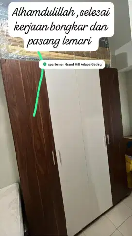 Jasa bongkar pasang lemari,divan,meja kantor, furniture lainnya