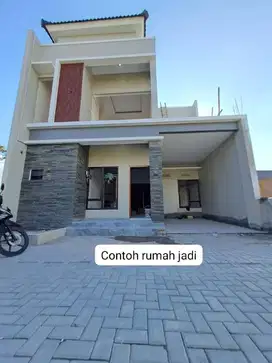 Rumah mewah di perumahan Cluster 2 lantai Pesan Bangun